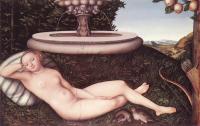 Lucas il Vecchio Cranach - The Nymph of the Fountain